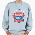 My Second Love Is Football College Sweatshirt - Casual Everyday Wear Unisex - T-Shirt, Sweatshirt, Hoodie
