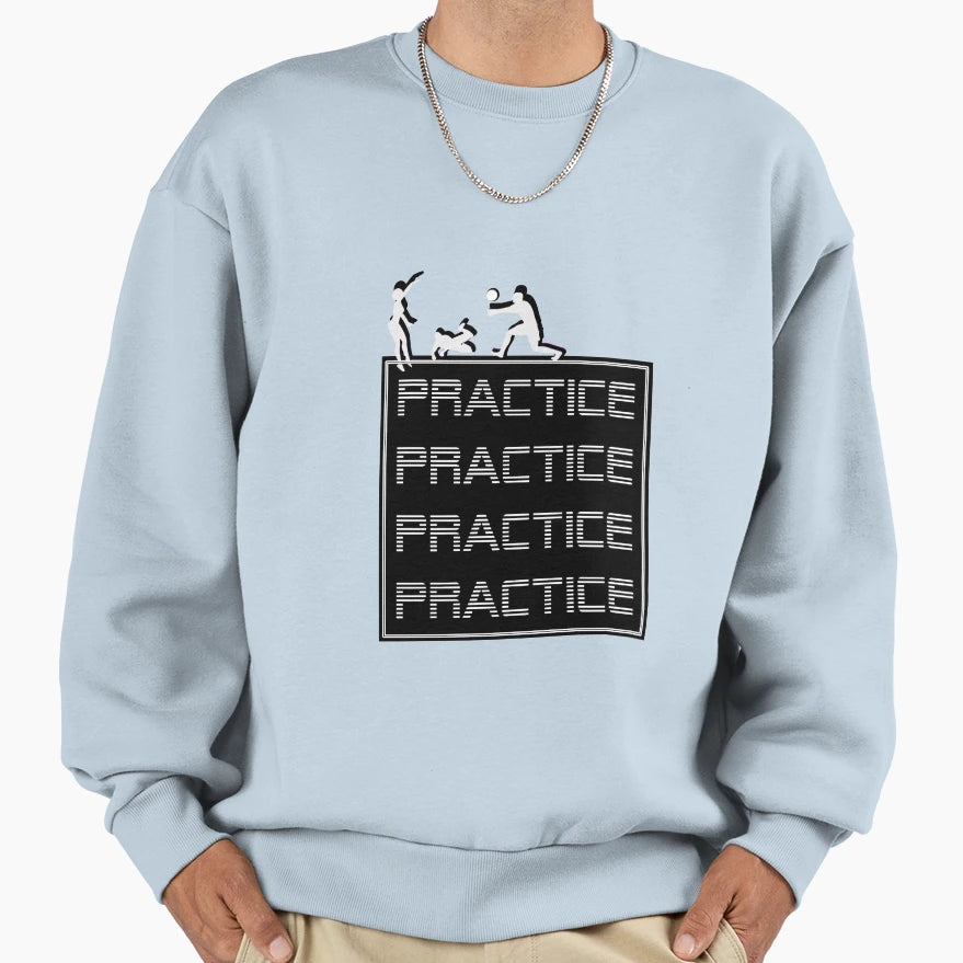 Volleyball Practice Sweatshirt - Aesthetic Graphic for Adults - T-Shirt, Sweatshirt, Hoodie