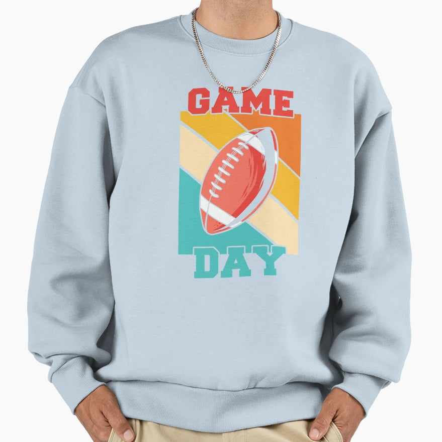 Game Day Football Fans Sweatshirt - Casual Everyday Wear for Adults - T-Shirt, Sweatshirt, Hoodie