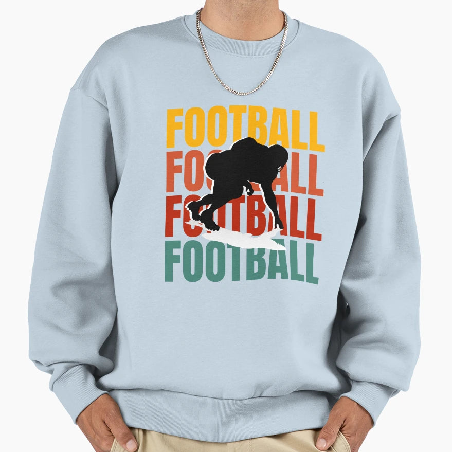 Football Sweatshirt - Graphic Print for Adults - T-Shirt, Sweatshirt, Hoodie