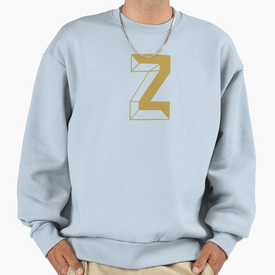 Modern Monogram Initial Letter Z Sweatshirt - Fun Novelty Design Unisex - T-Shirt, Sweatshirt, Hoodie