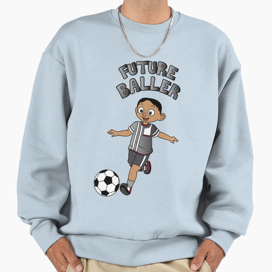 Future Baller South Asian Sweatshirt - Fun Novelty Design Men Women - T-Shirt, Sweatshirt, Hoodie
