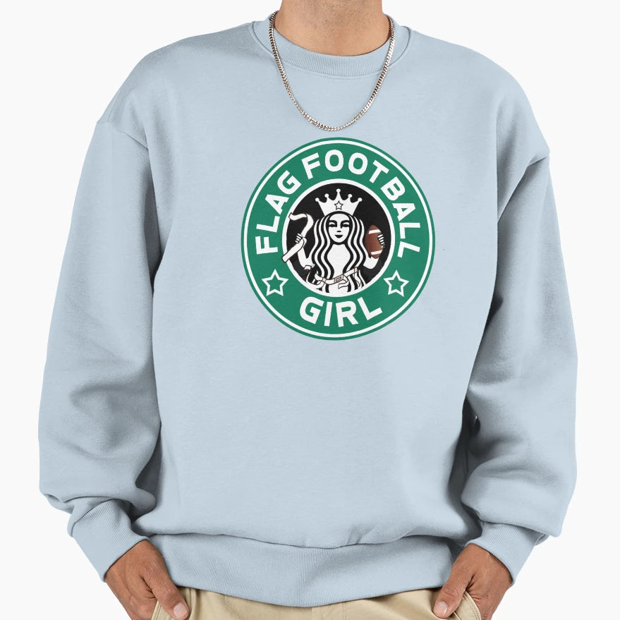 Flag Football Sweatshirt - Graphic Print Men Women - T-Shirt, Sweatshirt, Hoodie