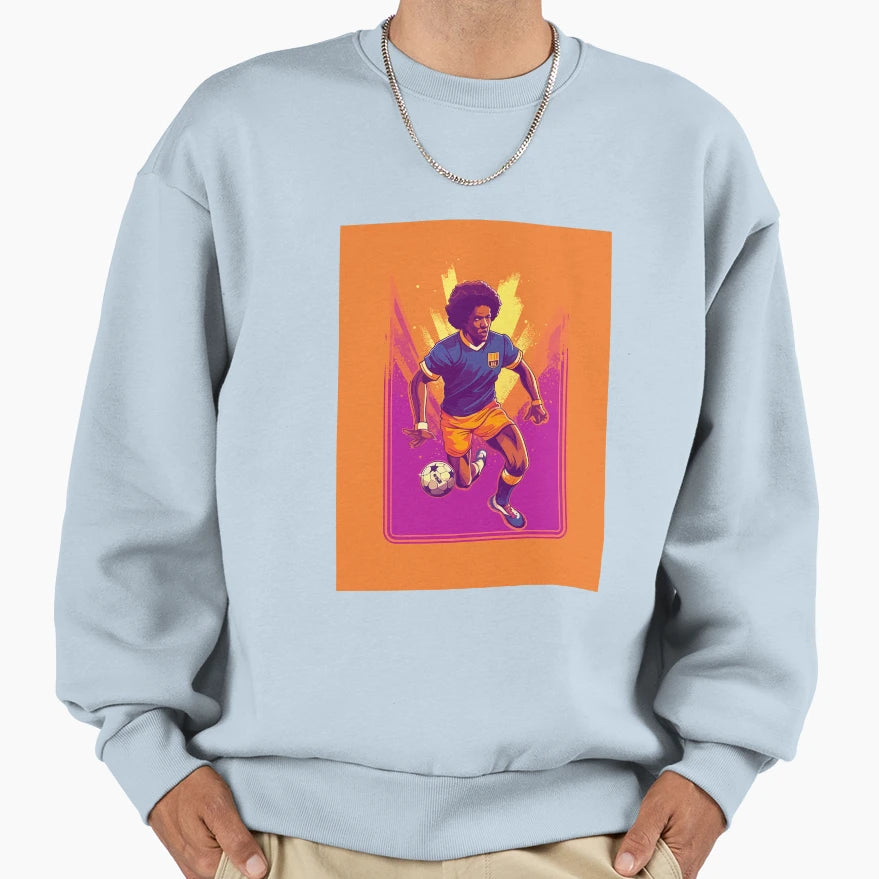 Soccer Player Sweatshirt - Trendy Graphic Unisex - T-Shirt, Sweatshirt, Hoodie