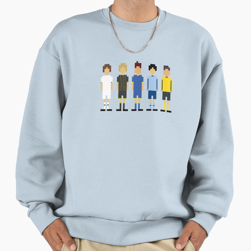 Pixel Players Sweatshirt - Aesthetic Graphic for Adults - T-Shirt, Sweatshirt, Hoodie
