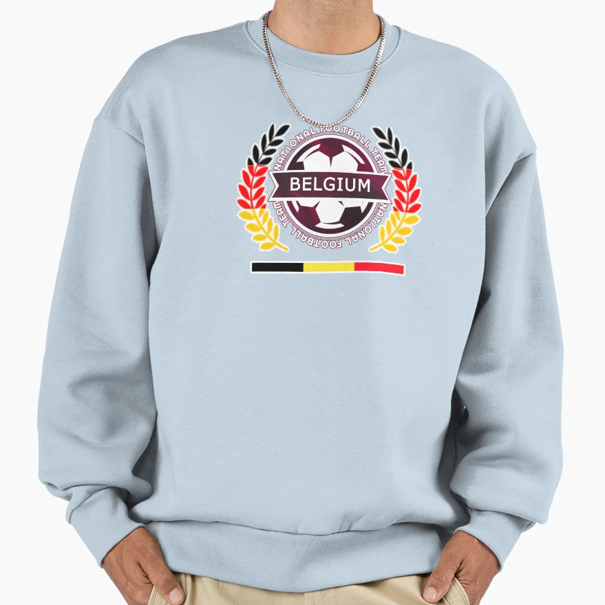 Belgium New Football Supporters And Sweatshirt - Unique Graphic Men Women - T-Shirt, Sweatshirt, Hoodie