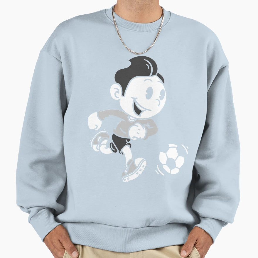 Soccer Player Sweatshirt - Minimalist Print for Adults - T-Shirt, Sweatshirt, Hoodie