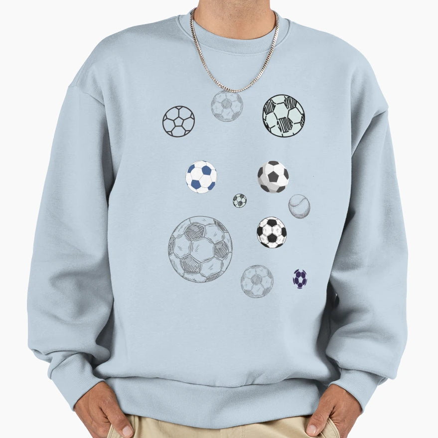 Footballs Sweatshirt - Custom Art Print for Adults - T-Shirt, Sweatshirt, Hoodie
