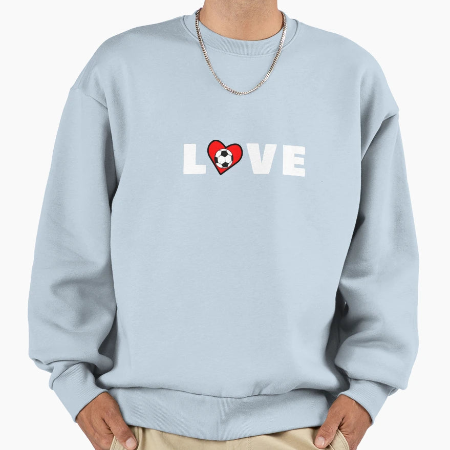 Love Football Sweatshirt - Casual Everyday Wear Unisex - T-Shirt, Sweatshirt, Hoodie
