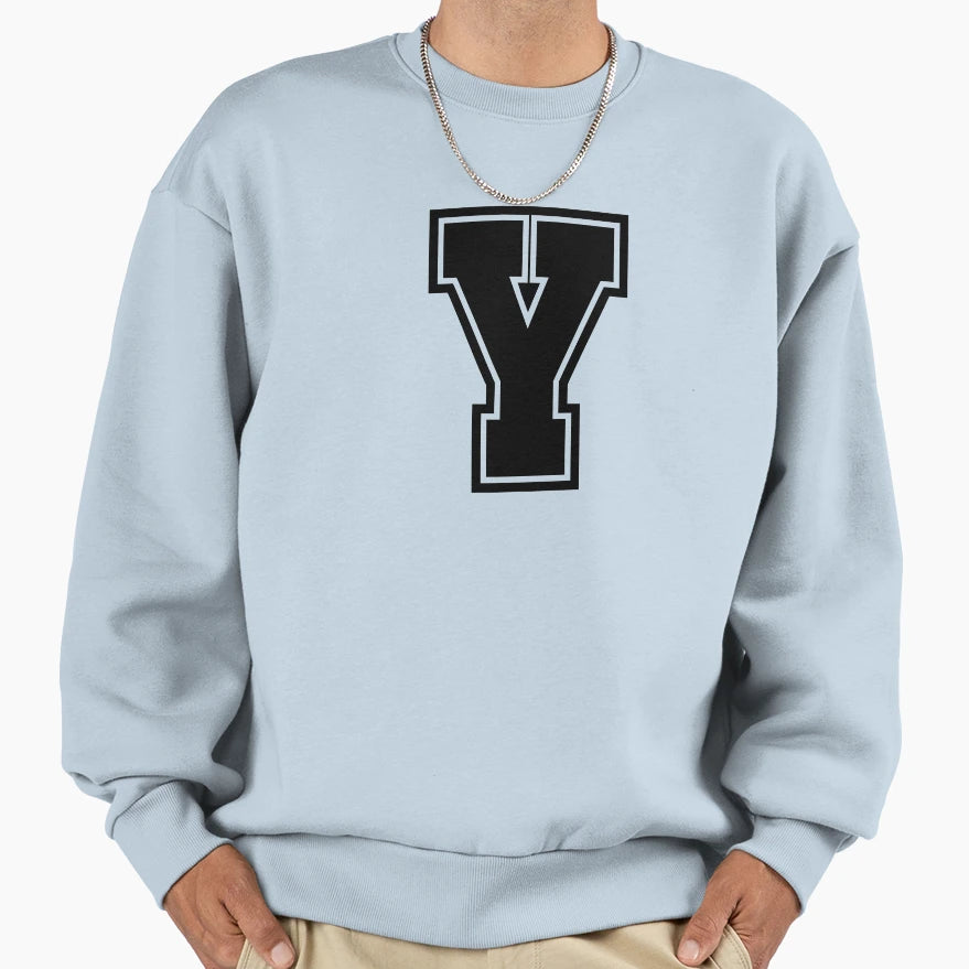 Letter Y Sweatshirt - Minimalist Print Unisex - T-Shirt, Sweatshirt, Hoodie