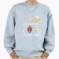 Class 2026 Senior Year Football Player Sweatshirt - Graphic Print Unisex - T-Shirt, Sweatshirt, Hoodie