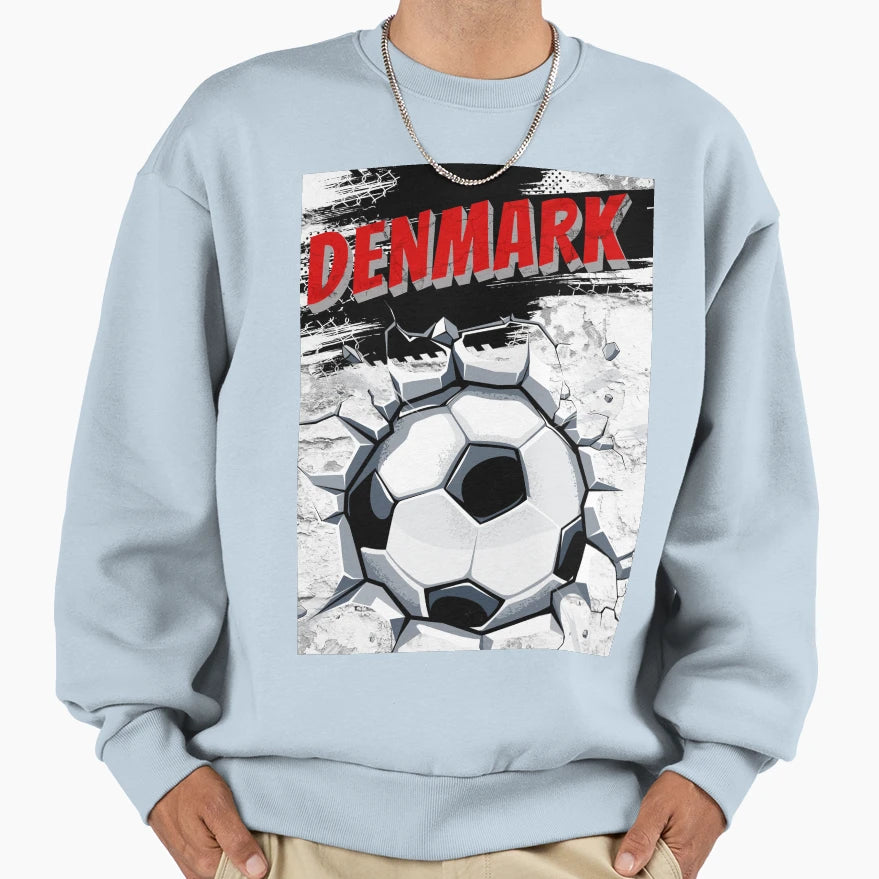 Danish Football Denmark Fan Article Sweatshirt - Graphic Print Men Women - T-Shirt, Sweatshirt, Hoodie