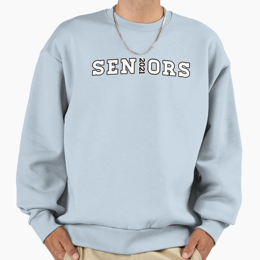 Seniors Class 21 Sweatshirt - Minimalist Print for Adults - T-Shirt, Sweatshirt, Hoodie