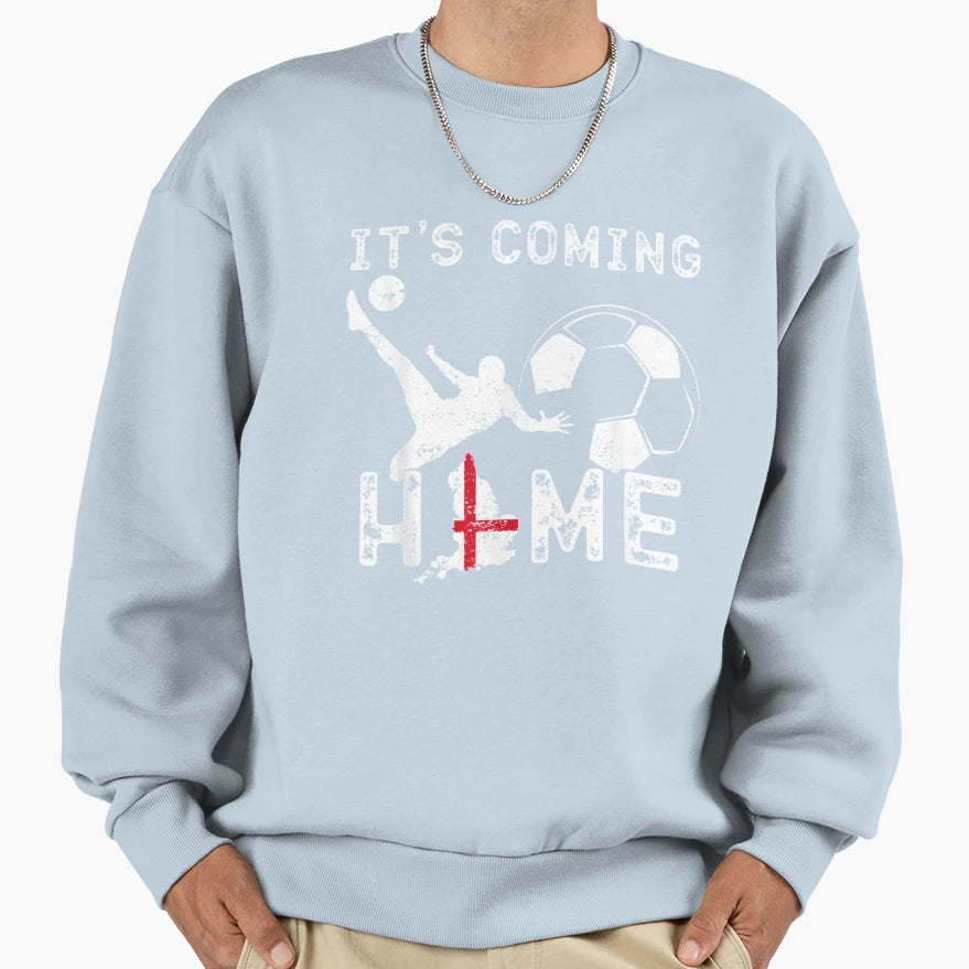 Its Coming Home England Football Sweatshirt - Minimalist Print for Adults - T-Shirt, Sweatshirt, Hoodie