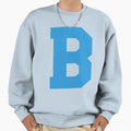 Alphabet Blue B Sports Letter B Sweatshirt - Fun Novelty Design for Adults - T-Shirt, Sweatshirt, Hoodie