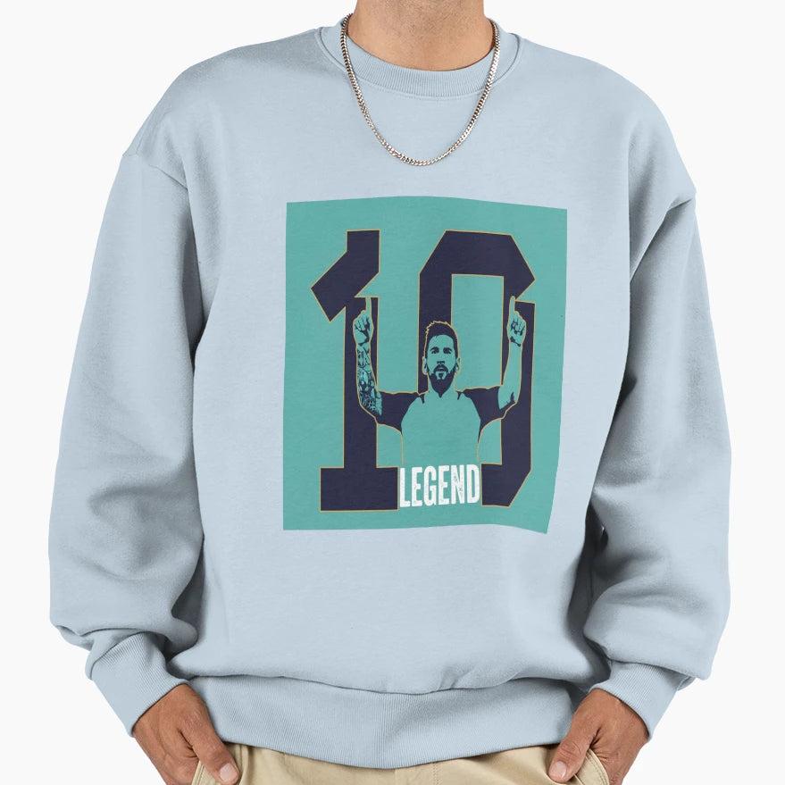 Messi 10 Legend Sweatshirt - Custom Art Print for Adults - T-Shirt, Sweatshirt, Hoodie