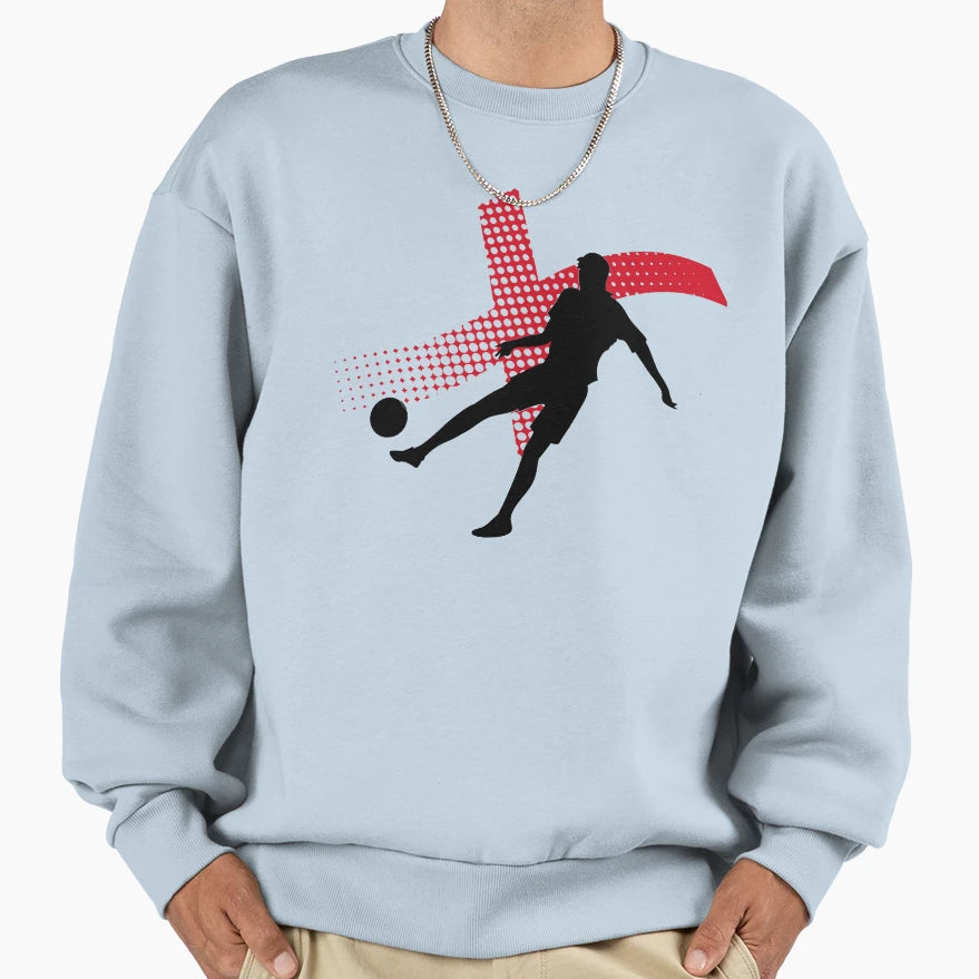 England Football Silhouette England Sweatshirt - Aesthetic Graphic Unisex - T-Shirt, Sweatshirt, Hoodie