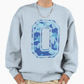 Team Sports Uniform Number 0 Blue Sweatshirt - Trendy Graphic Unisex - T-Shirt, Sweatshirt, Hoodie