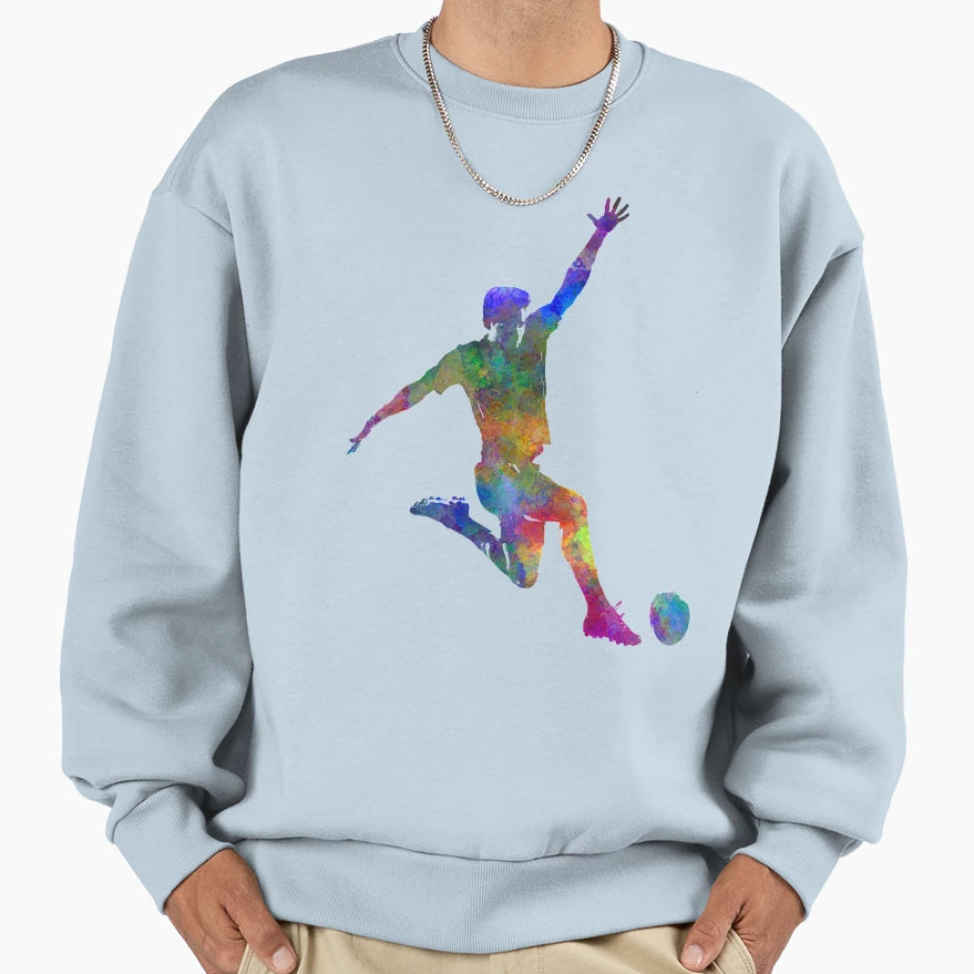 Soccer Football Player 05 Sweatshirt - Trendy Graphic for Adults - T-Shirt, Sweatshirt, Hoodie