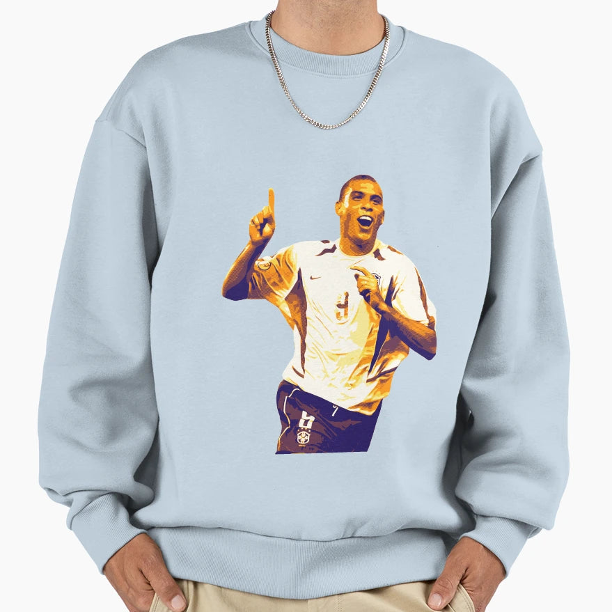 Ronaldo Naz Rio Brazil Team Sweatshirt - Fun Novelty Design for Adults - T-Shirt, Sweatshirt, Hoodie