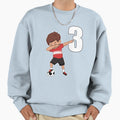 Awesome Soccer Player Number 3 Sweatshirt - Streetwear Style for Adults - T-Shirt, Sweatshirt, Hoodie