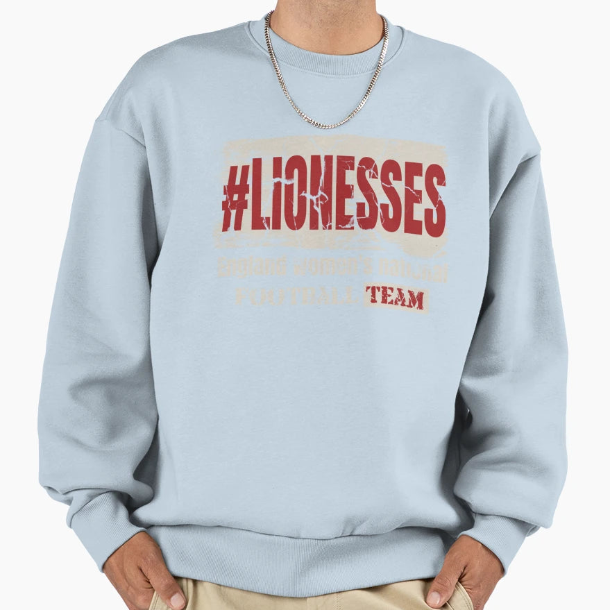 Lionesses England Womens National Sweatshirt - Graphic Print Unisex - T-Shirt, Sweatshirt, Hoodie