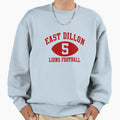 East Dillon Lions 5 Sweatshirt - Minimalist Print for Adults - T-Shirt, Sweatshirt, Hoodie