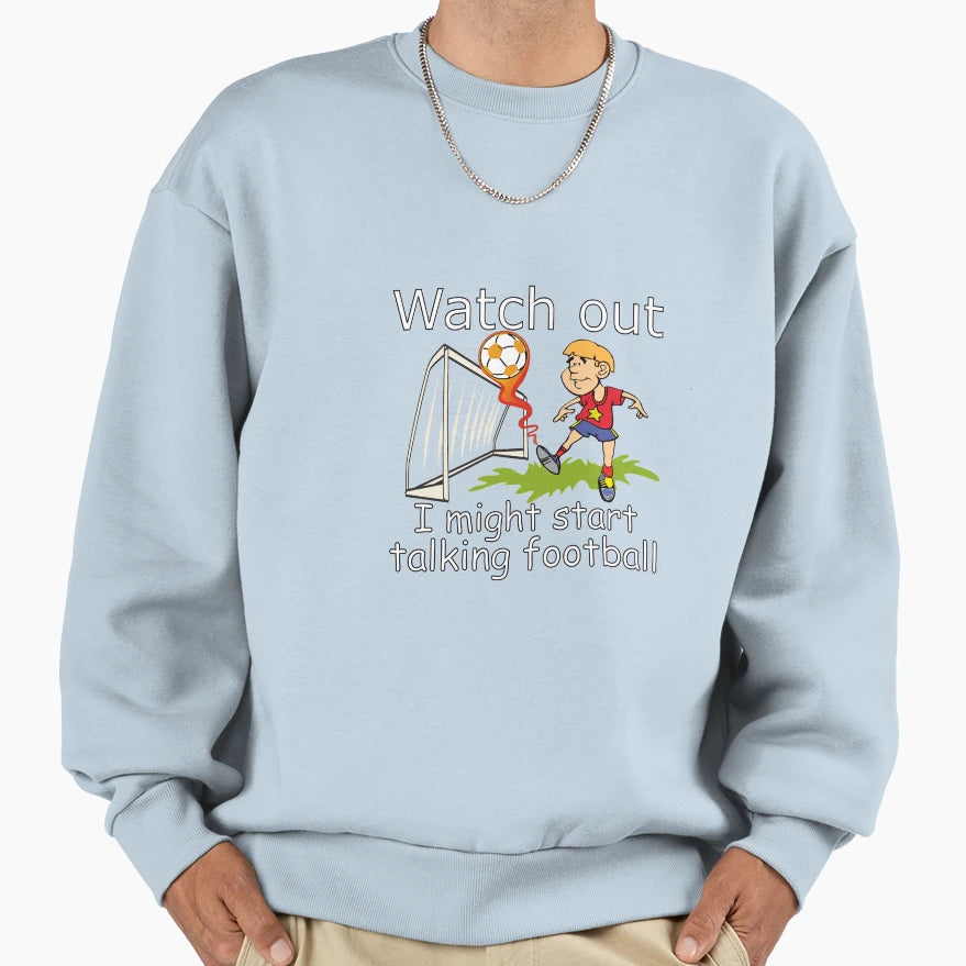 Funny Picture Football Character Sweatshirt - Custom Art Print Men Women - T-Shirt, Sweatshirt, Hoodie