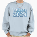Tipography Senior 2024 Sport Sweatshirt - Novelty Apparel Unisex - T-Shirt, Sweatshirt, Hoodie