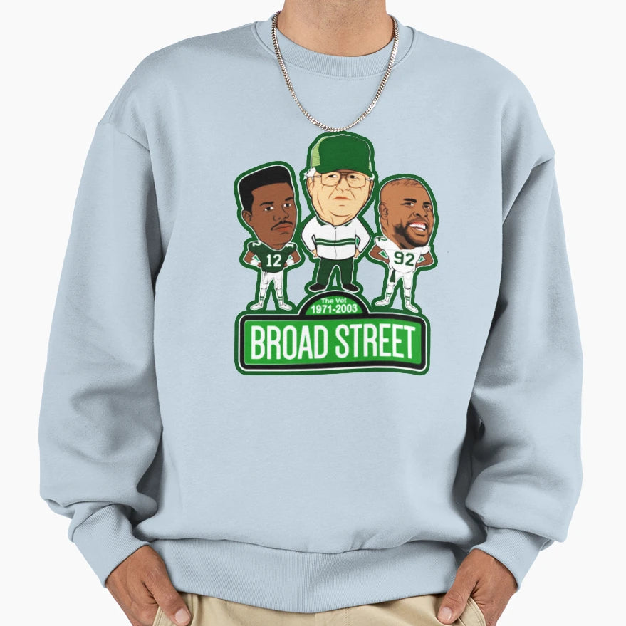 Broad Street Veterans Stadium Sweatshirt - Custom Art Print for Adults - T-Shirt, Sweatshirt, Hoodie