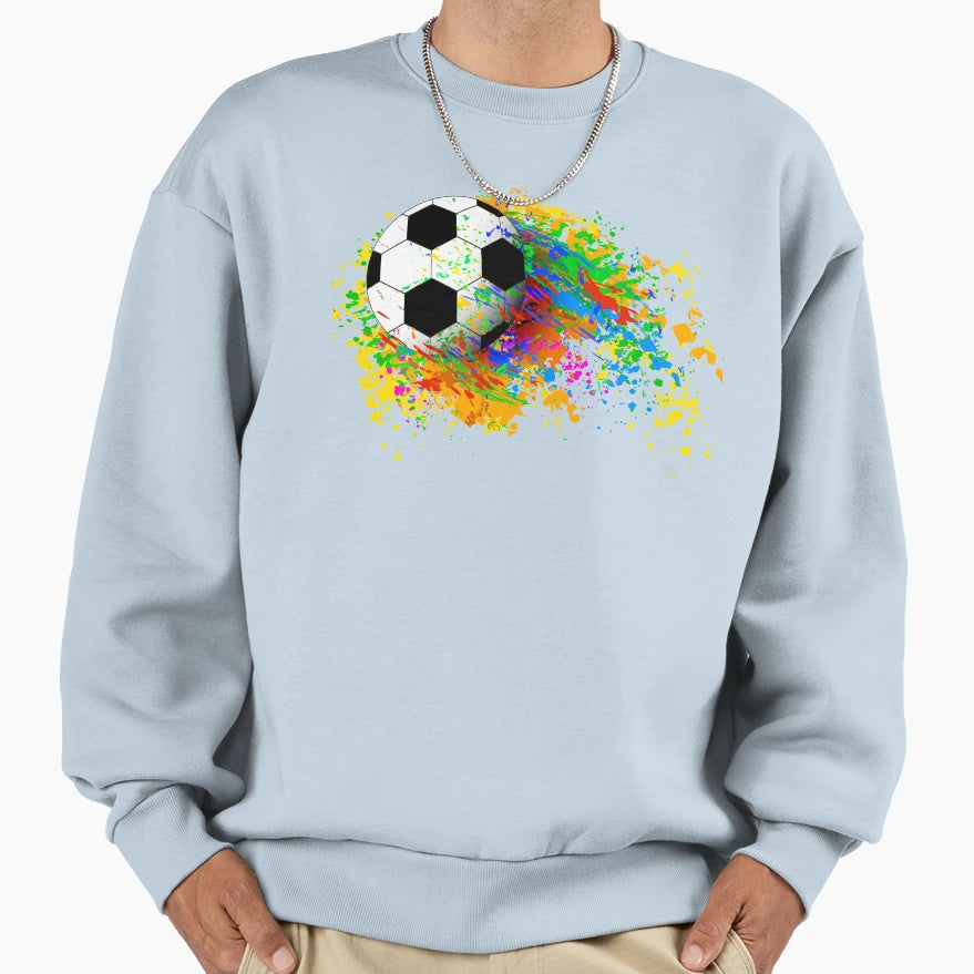 Football Soccer Ball Extreme Sports Sweatshirt - Trendy Graphic Unisex - T-Shirt, Sweatshirt, Hoodie