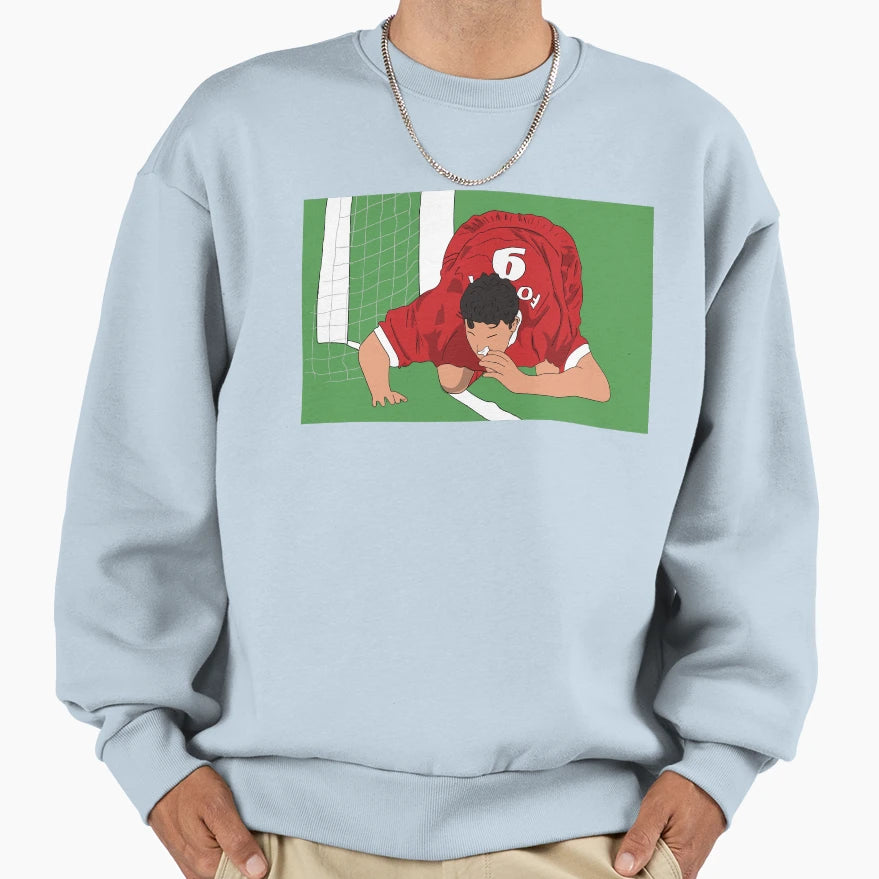 Robbie Fowler 90S Celebration Sweatshirt - Graphic Print Unisex - T-Shirt, Sweatshirt, Hoodie