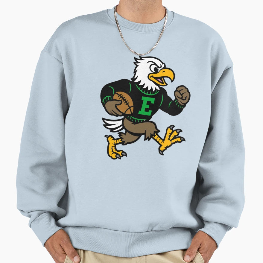 Eagle Football Mascot Sweatshirt - Graphic Print Men Women - T-Shirt, Sweatshirt, Hoodie