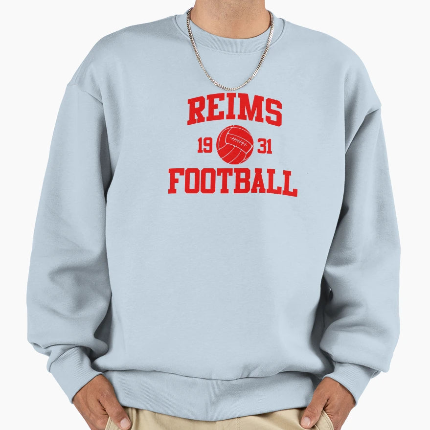 Reims Athletic College 2 Gray Sweatshirt - Aesthetic Graphic Men Women - T-Shirt, Sweatshirt, Hoodie