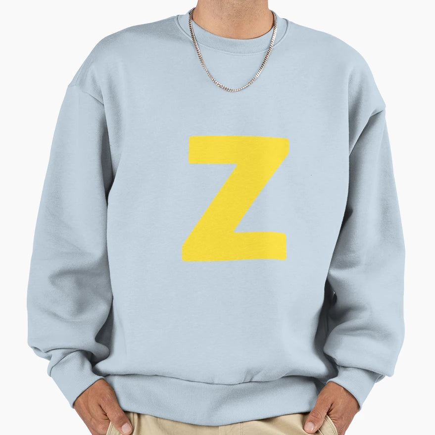 Z Lettet Alphabet Sweatshirt - Novelty Apparel Men Women - T-Shirt, Sweatshirt, Hoodie