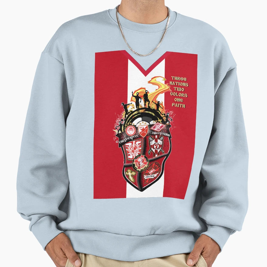 Jersy Orthodox Brothers Red Star Sweatshirt - Streetwear Style for Adults - T-Shirt, Sweatshirt, Hoodie