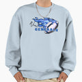 General Football Fire Sweatshirt - Fun Novelty Design for Adults - T-Shirt, Sweatshirt, Hoodie