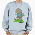 Cat Soccer Player Soccer Sweatshirt - Graphic Print for Adults - T-Shirt, Sweatshirt, Hoodie
