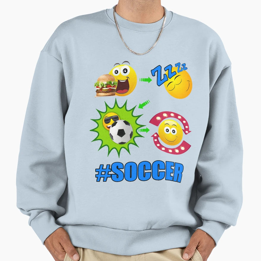 Soccer Lifestyle Sports Baller Sweatshirt - Trendy Graphic Men Women - T-Shirt, Sweatshirt, Hoodie