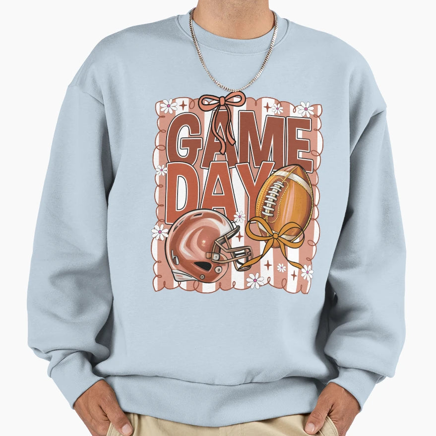 Preppy Game Day Sweatshirt - Custom Art Print for Adults - T-Shirt, Sweatshirt, Hoodie