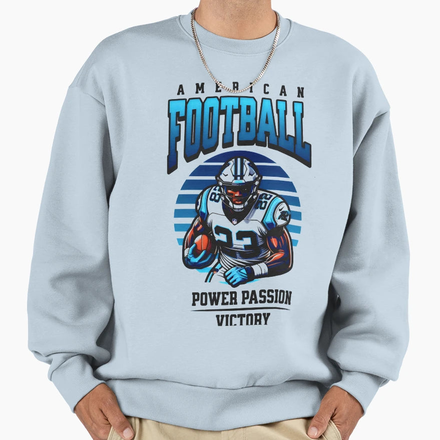 American Football Sweatshirt - Minimalist Print Men Women - T-Shirt, Sweatshirt, Hoodie