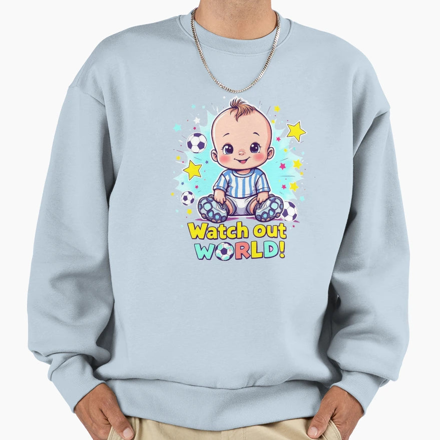 Watch Out World Soccer Player Future T-Shirt - Custom Art Print Men Women - T-Shirt, Sweatshirt, Hoodie