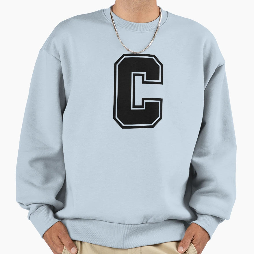 Letter C Sweatshirt - Trendy Graphic Unisex - T-Shirt, Sweatshirt, Hoodie