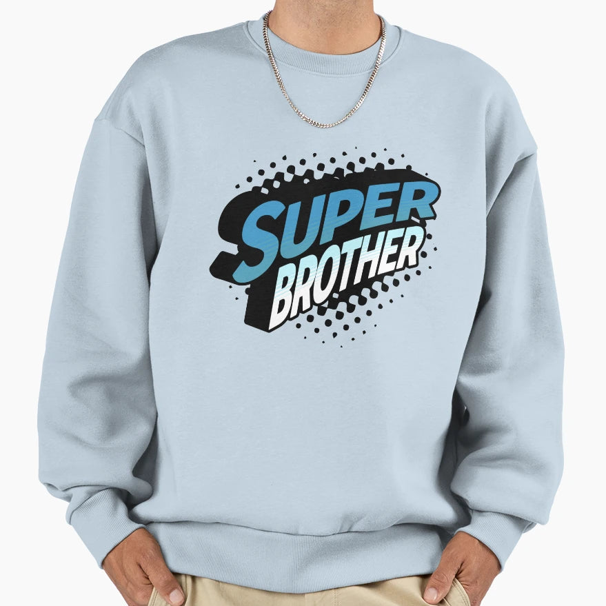 Super Brother Little Bro New Sweatshirt - Unique Graphic for Adults - T-Shirt, Sweatshirt, Hoodie