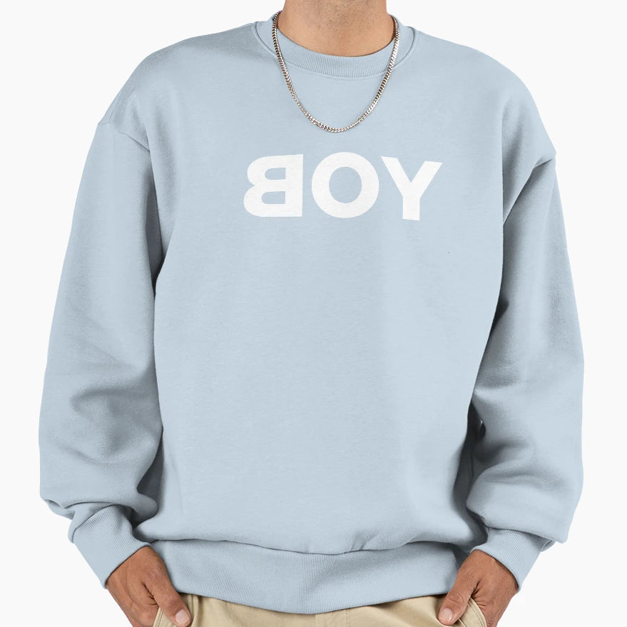 Backwards Letter Sweatshirt - Novelty Apparel Unisex - T-Shirt, Sweatshirt, Hoodie