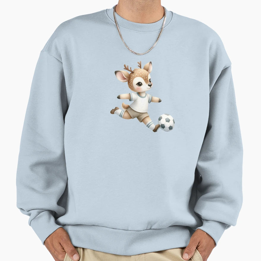 Dear Playing Soccer Sweatshirt - Custom Art Print Unisex - T-Shirt, Sweatshirt, Hoodie