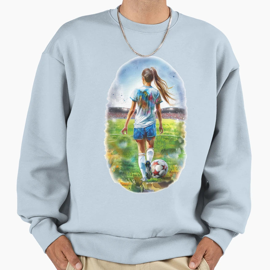 Soccer Player Sweatshirt - Streetwear Style Men Women - T-Shirt, Sweatshirt, Hoodie