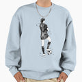 Female Soccer Player Sweatshirt - Minimalist Print Men Women - T-Shirt, Sweatshirt, Hoodie