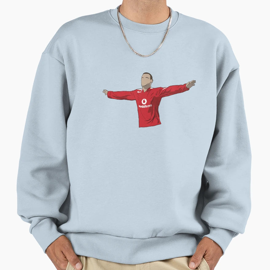Wayne Rooney Mufc Sweatshirt - Fun Novelty Design for Adults - T-Shirt, Sweatshirt, Hoodie