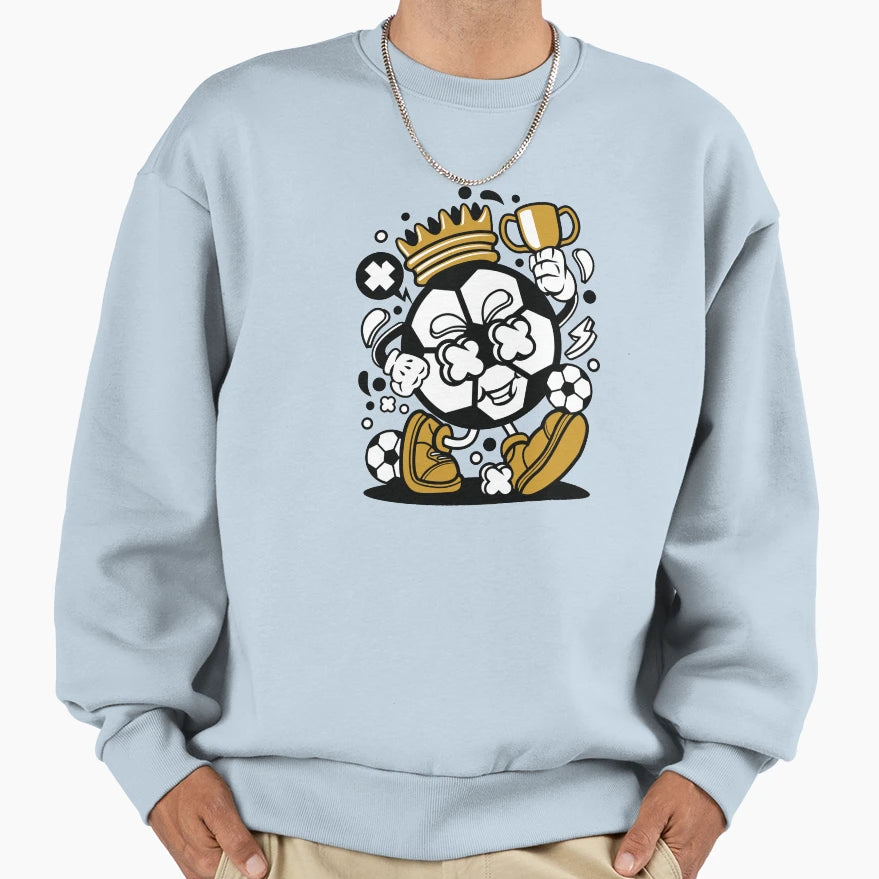 Soccer King Sweatshirt - Graphic Print Unisex - T-Shirt, Sweatshirt, Hoodie